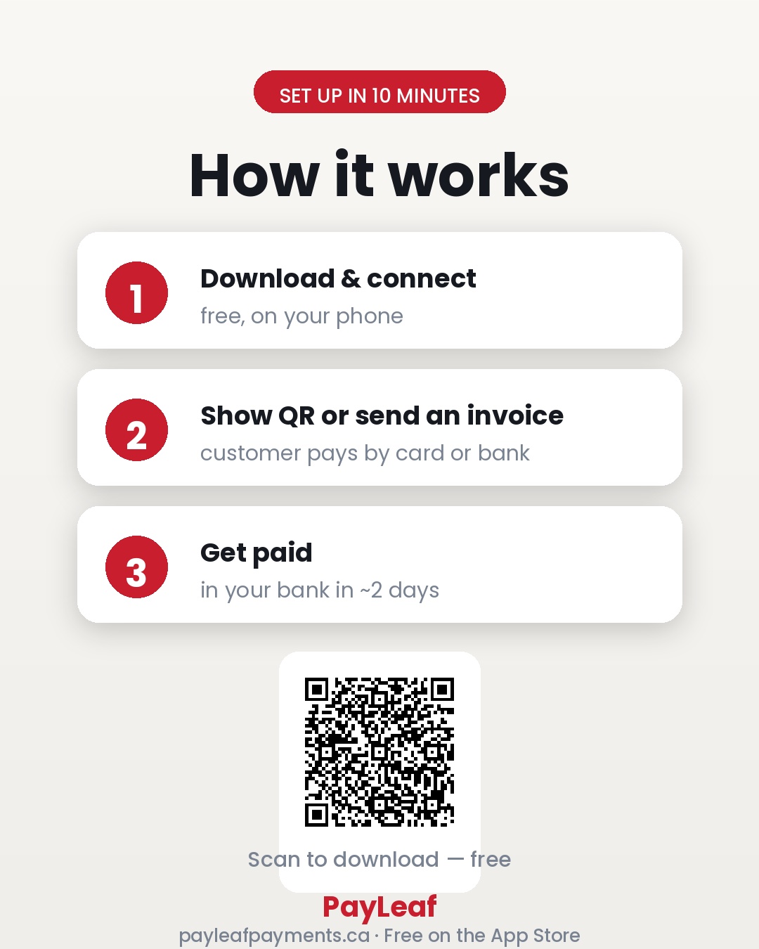 Accept Payments via QR code — page 2 of 3