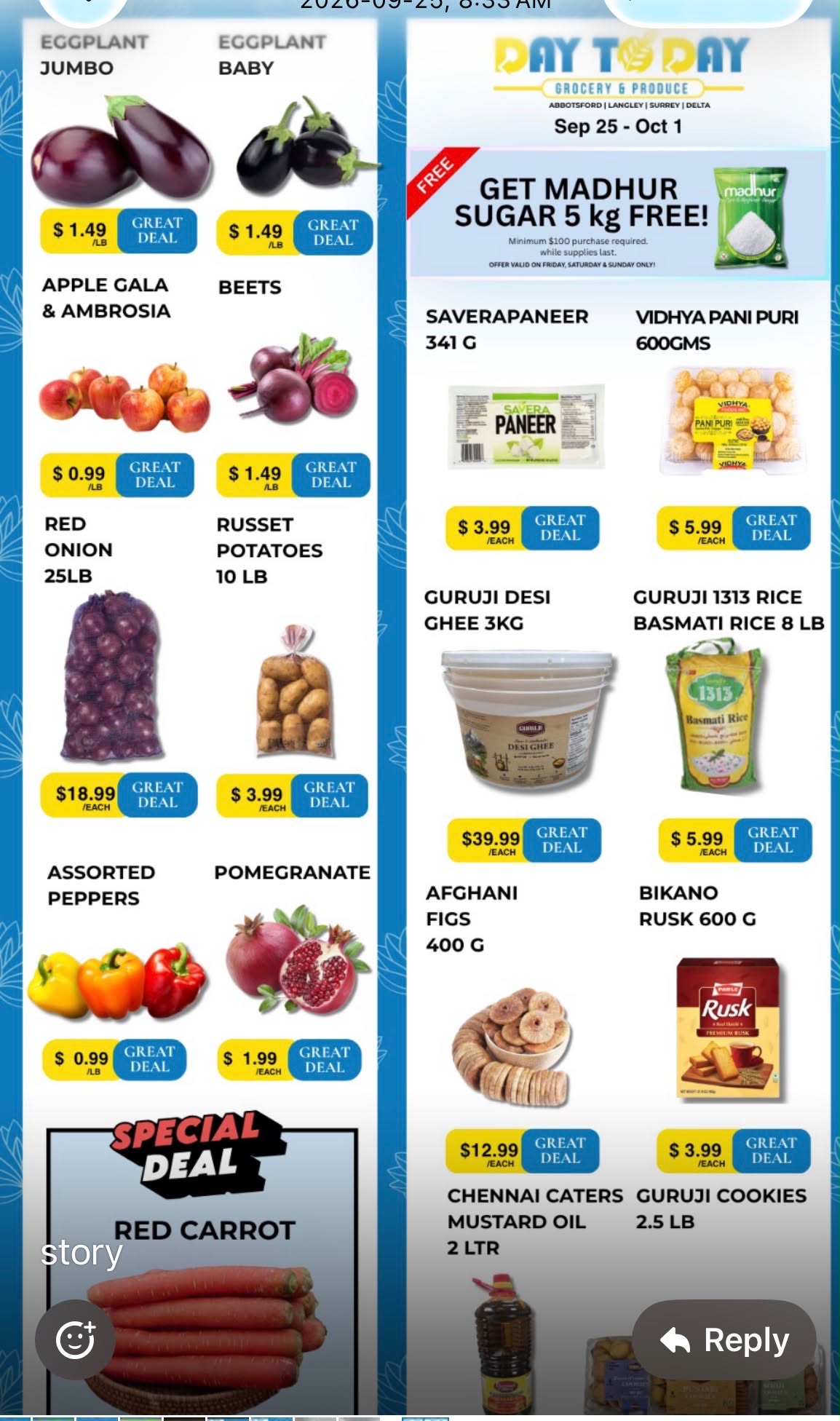 Weekly flyer — Sep 25 – Oct 1 — page 1 of 1