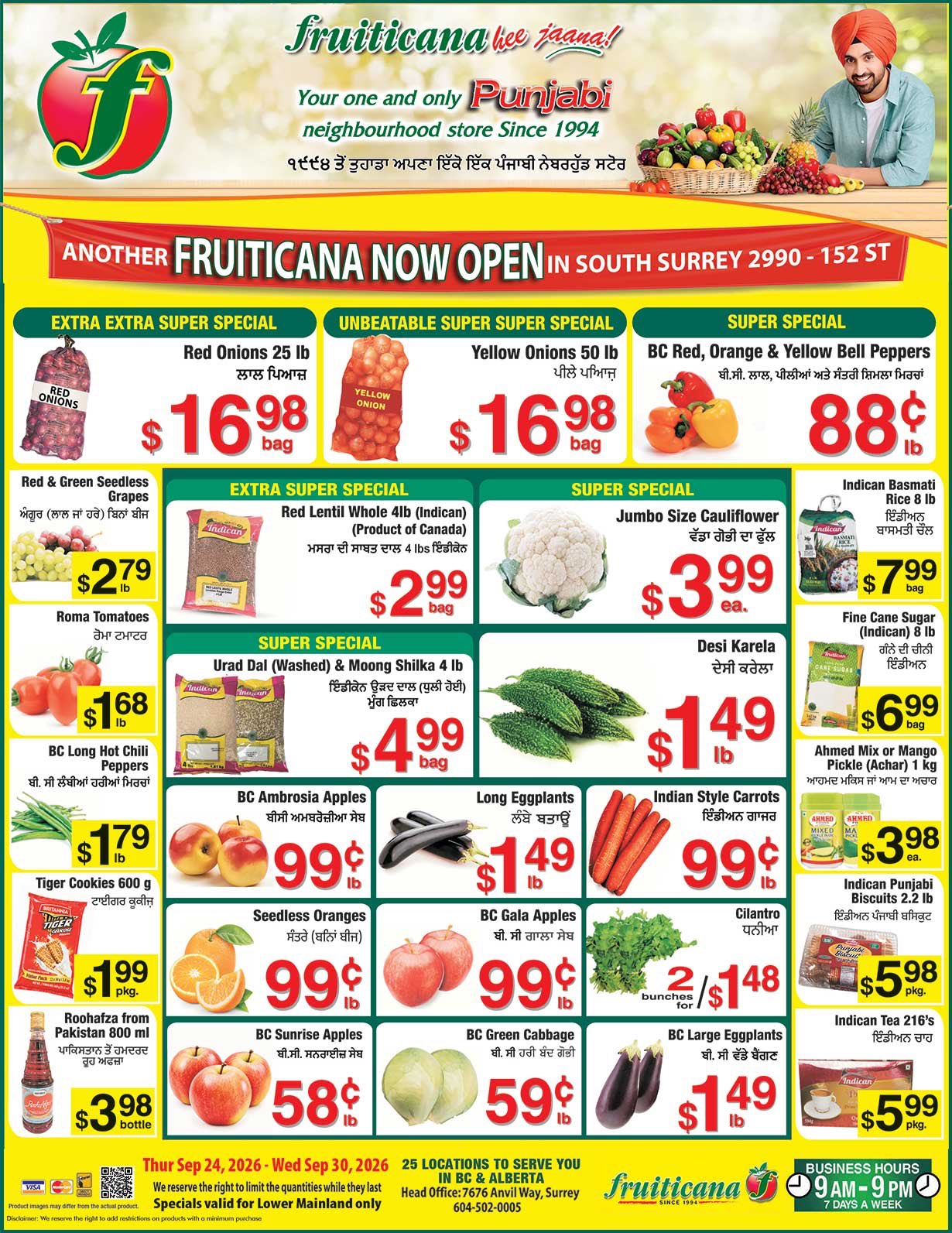 Weekly flyer — Sep 25 – Sep 30 — page 1 of 1