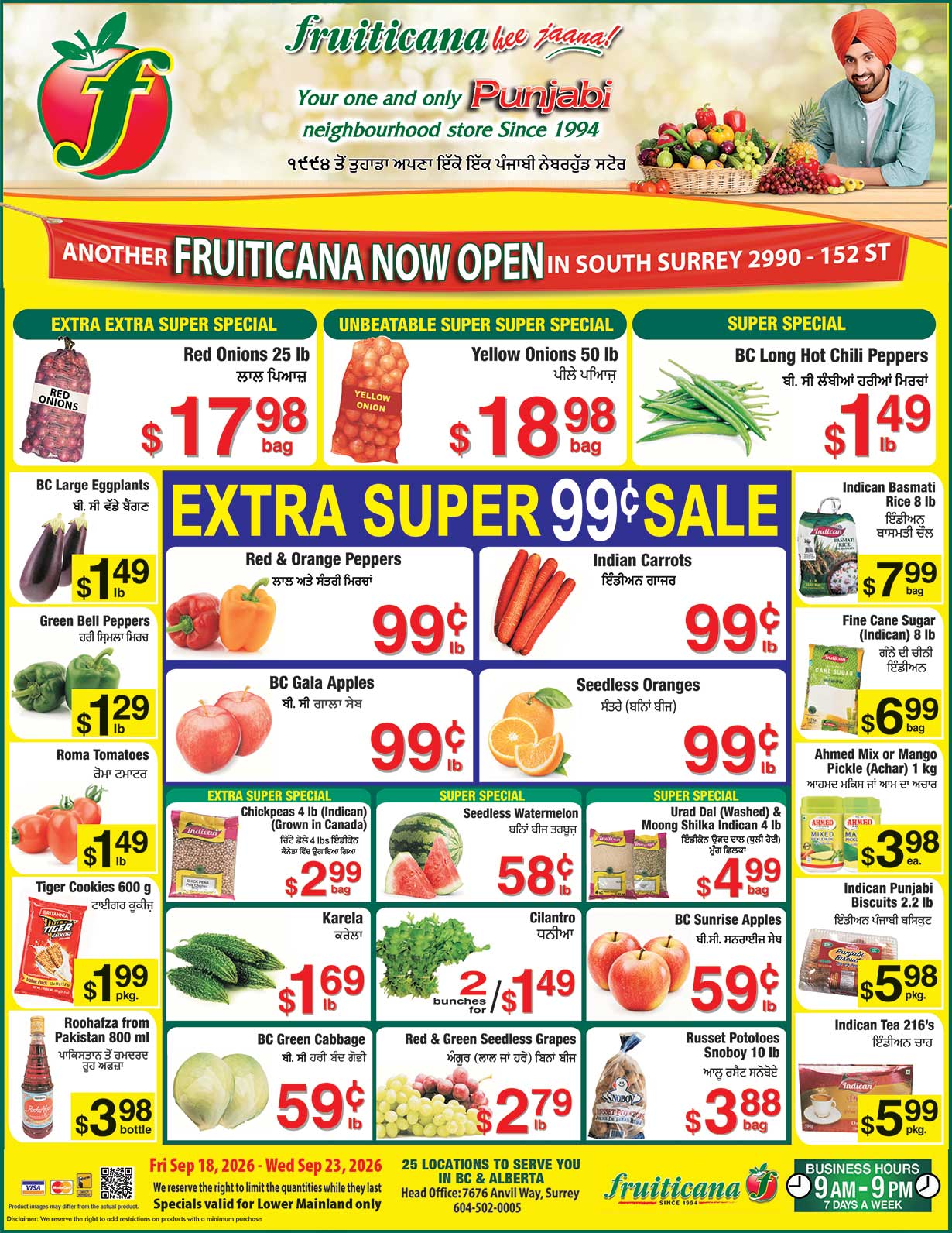 Weekly flyer — Sep 18 – Sep 23 — page 1